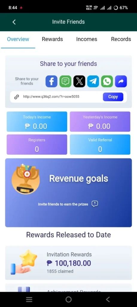 Q36 Game Earning App